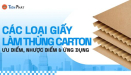 Các loại giấy làm thùng carton: Ưu điểm, nhược điểm & ứng dụng