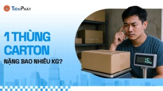 1 Thùng carton nặng bao nhiêu kg? Công thức tính, yếu tố ảnh hưởng trọng lượng