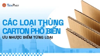 Các loại thùng carton phổ biến và ưu nhược điểm từng loại