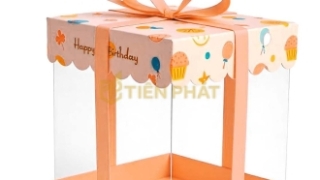 Địa chỉ in hộp bánh kem trong suốt