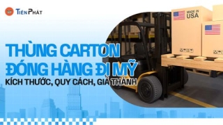 Thùng carton đóng hàng đi Mỹ: Kích thước, quy cách, giá thành