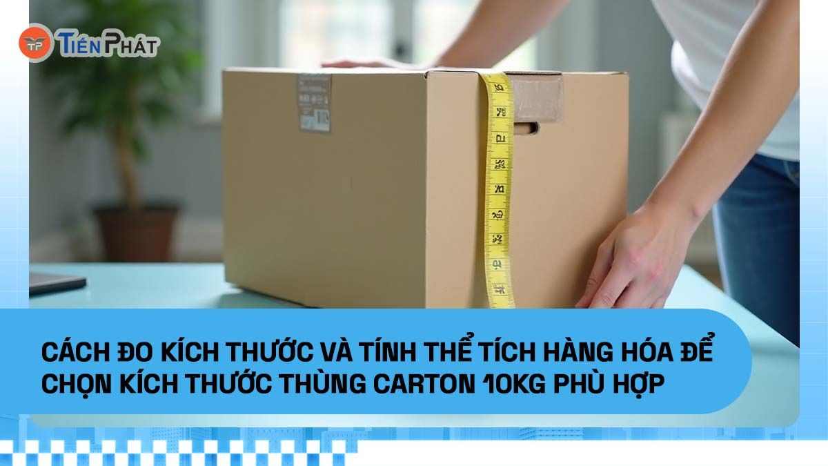 Cách đo kích thước và tính thể tích hàng hóa để chọn kích thước thùng carton 10kg phù hợp