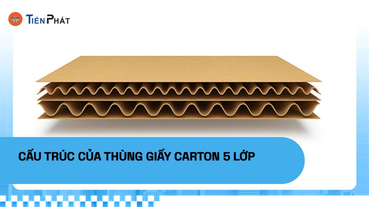 Cấu trúc của thùng giấy carton 5 lớp