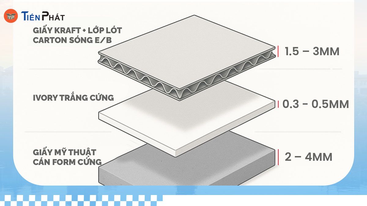Chất liệu hộp trà ảnh hưởng thế nào đến kích thước?