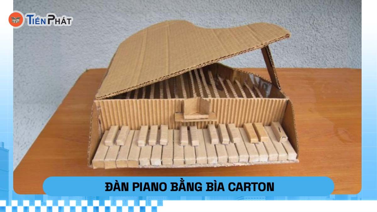 Đàn piano bìa cát tông