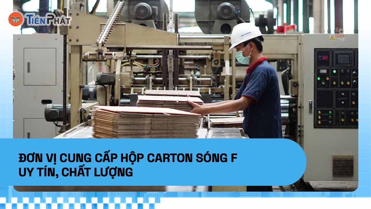 Đơn vị cung cấp hộp carton sóng F uy tín, chất lượng