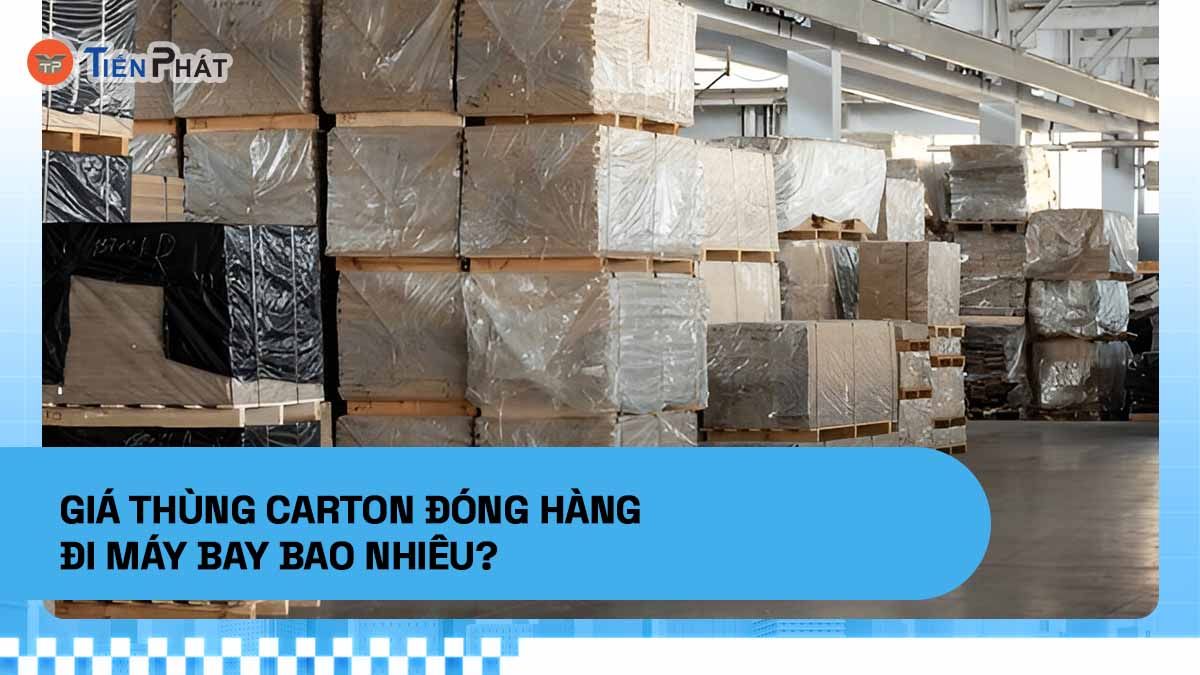 Giá thùng carton đóng hàng đi máy bay bao nhiêu?