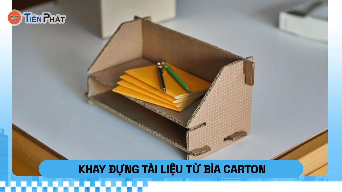 Khay đựng tài liệu từ bìa carton