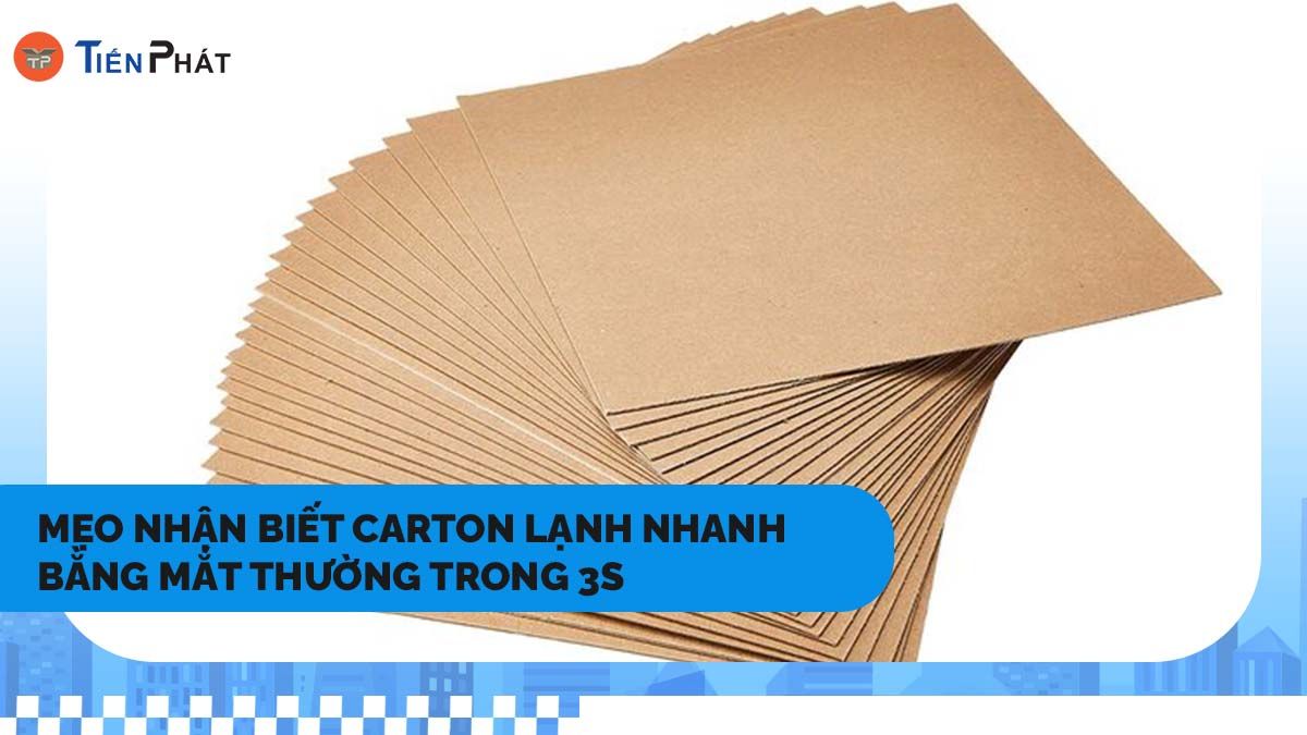 Mẹo nhận biết carton lạnh nhanh bằng mắt thường trong 3s