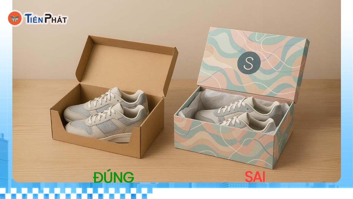 Có nên đặt hộp giày theo kích thước tùy chỉnh hay dùng hộp size tiêu chuẩn?