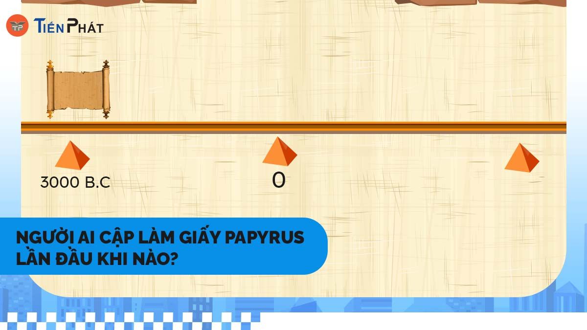 Người Ai Cập làm giấy Papyrus lần đầu khi nào?
