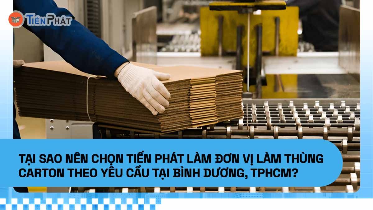 Tại sao chọn Tiến Phát làm đơn vị sản xuất thùng carton theo yêu cầu tại Bình Dương, TPHCM?