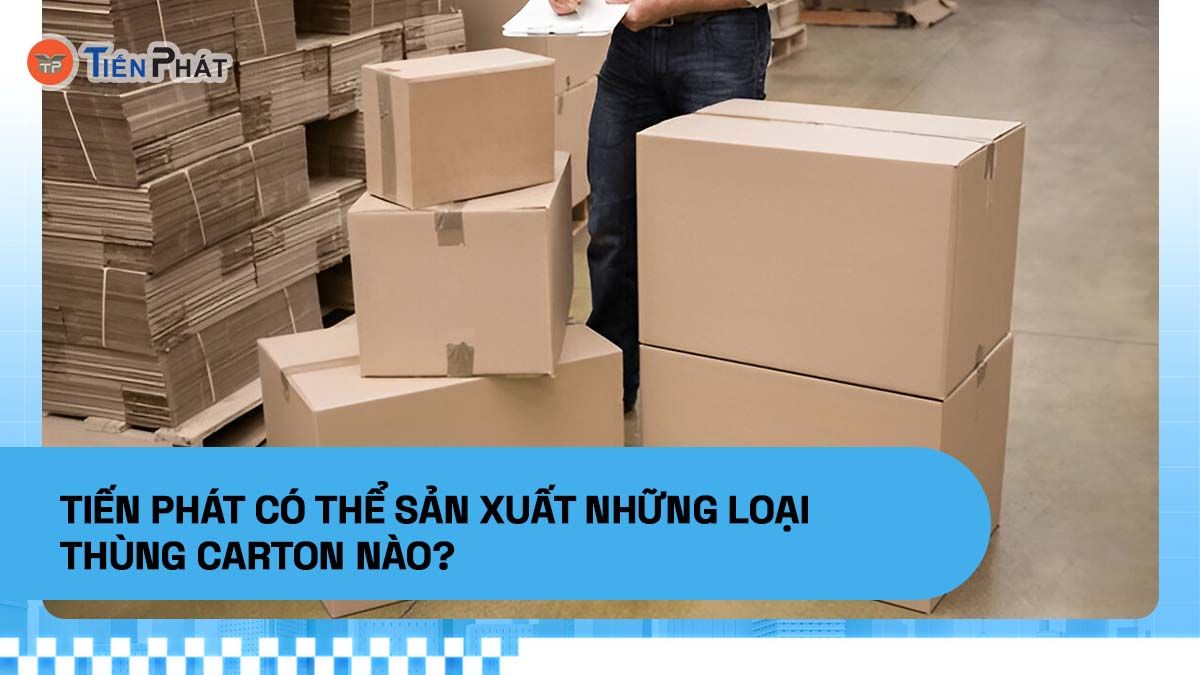 Tiến Phát có thể sản xuất những loại thùng carton nào?