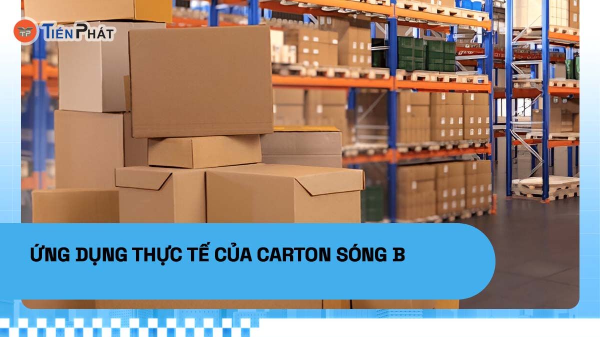 Ứng dụng thực tế của carton sóng B