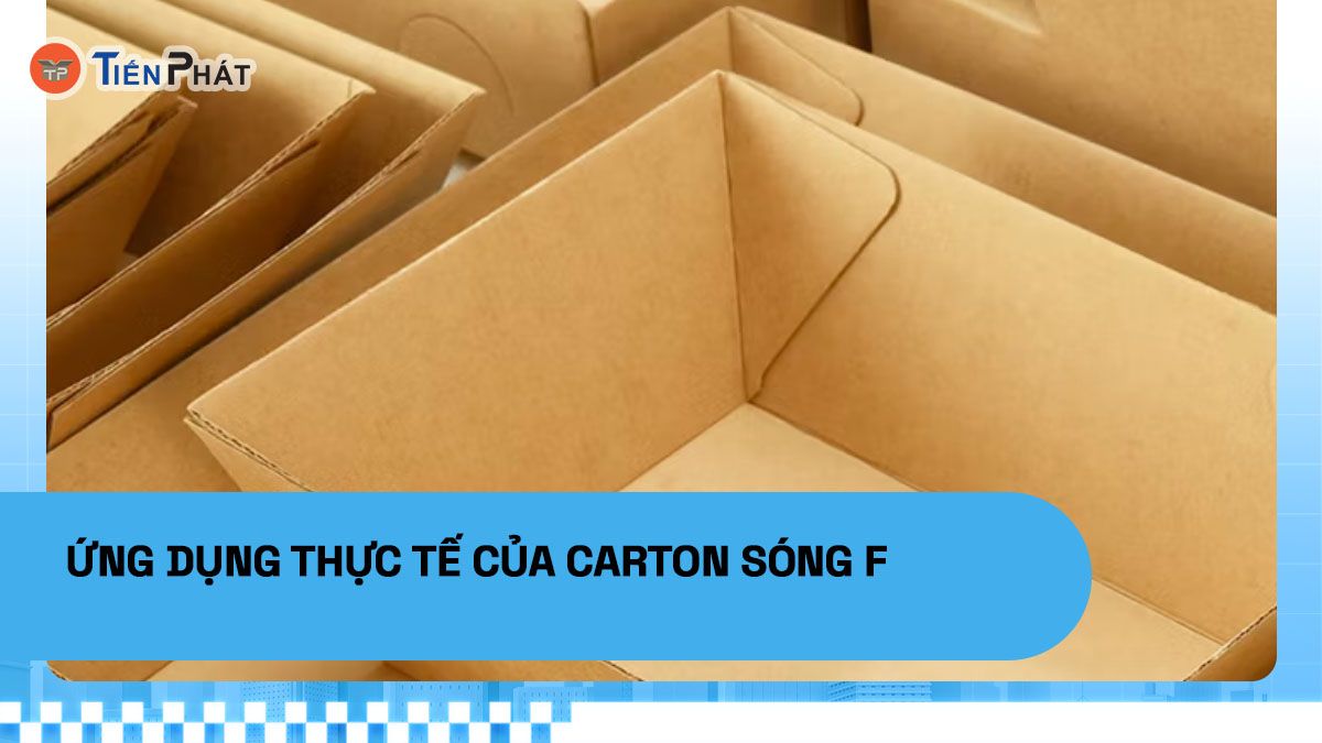 Ứng dụng thực tế của carton sóng F