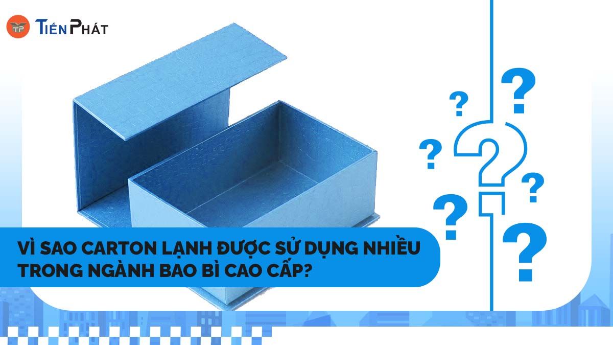 Vì sao carton lạnh được sử dụng nhiều trong ngành bao bì cao cấp?