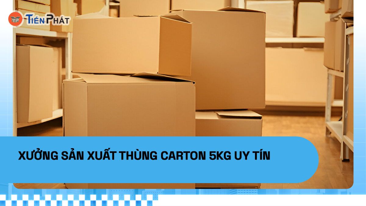Xưởng sản xuất thùng carton 5kg uy tín