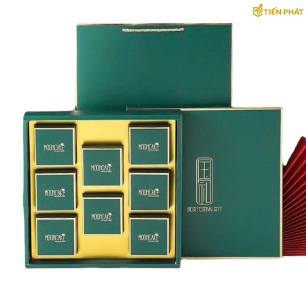 Hộp cứng trung thu 6 bánh nắp lật nam châm