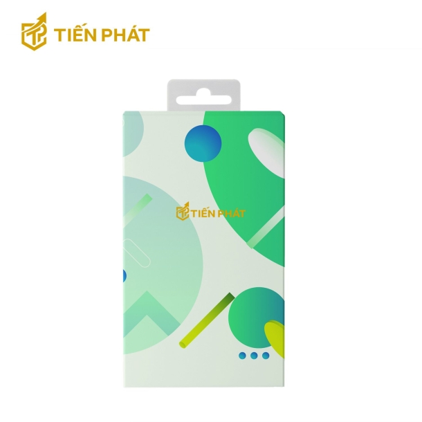 Hộp giấy đựng điện thoại, màu trắng, họa tiết đơn giản