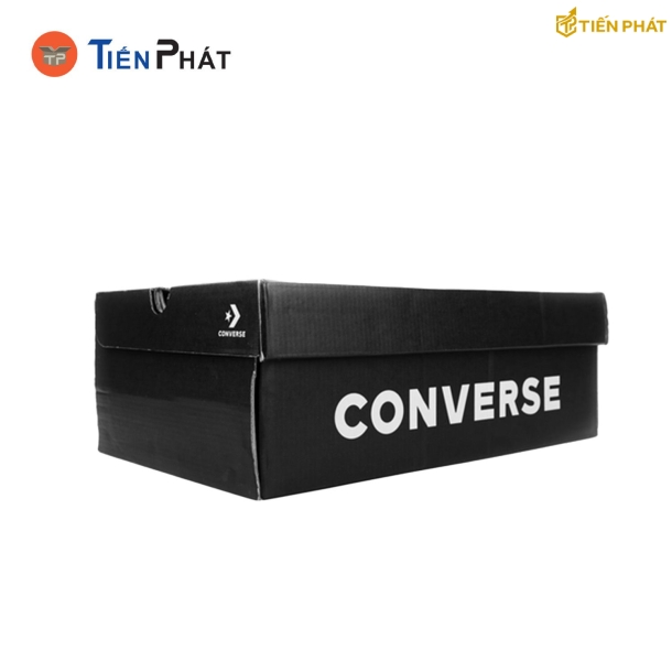 Hộp giấy đựng giày Converse, màu đen, nắp gập
