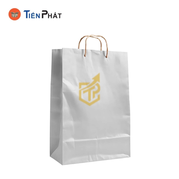 Túi giấy đựng giày, màu trắng, không họa tiết