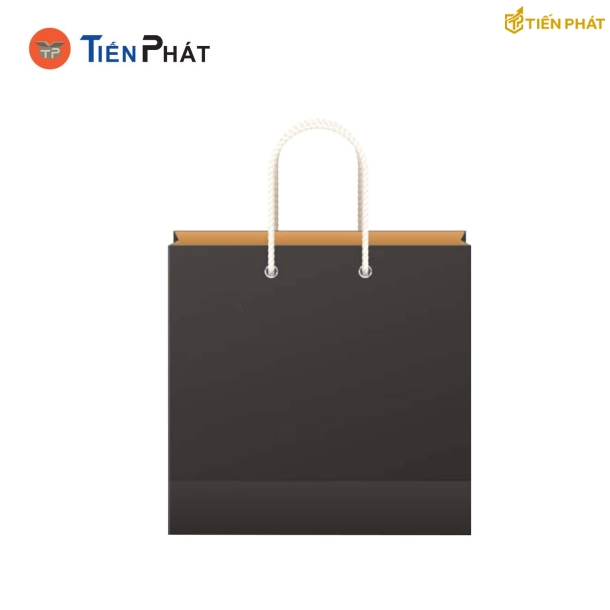 Túi giấy đựng quần áo, màu đen, nâu, không họa tiết